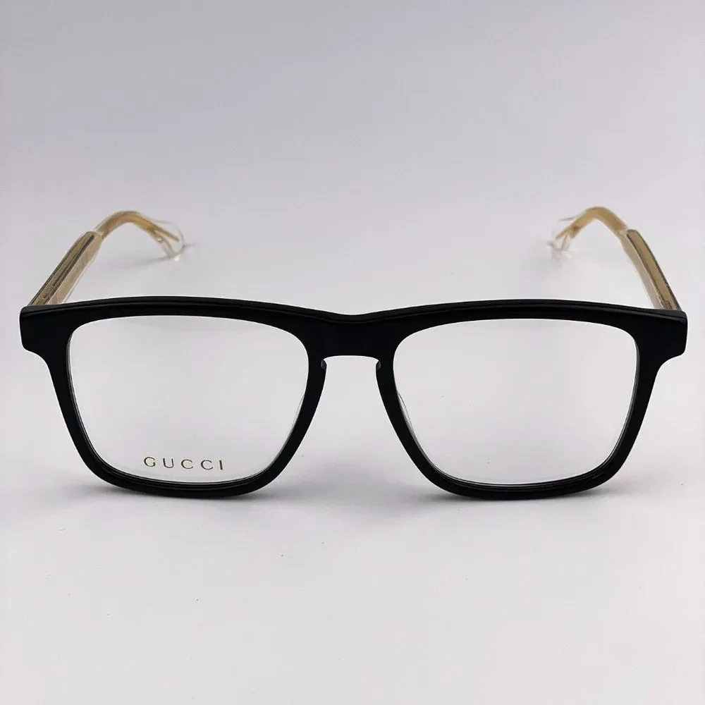 Gucci GG0561ON 001 BRAND NEW Eyeglasses Black Crystal Square Unisex